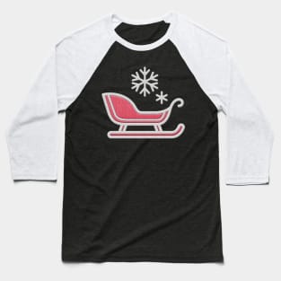 Cute Sled Baseball T-Shirt